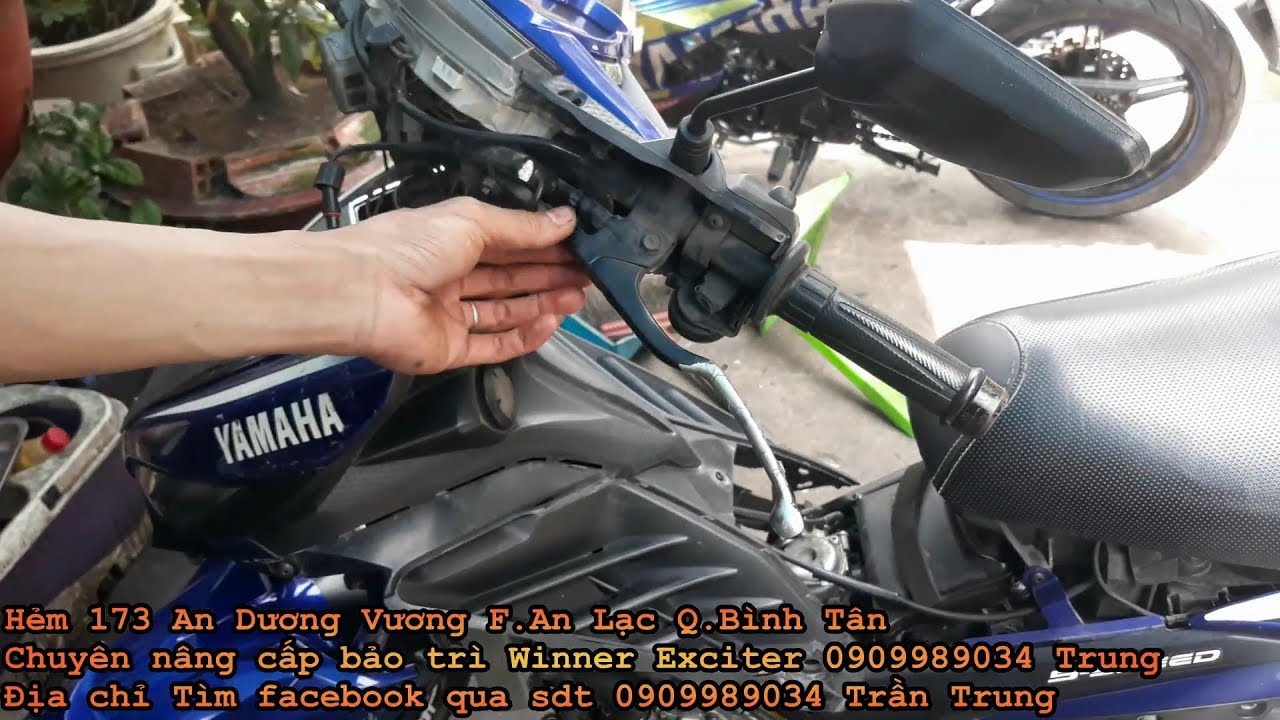 Cách làm nhẹ tay ga và tay côn Exciter bằng nhớt - youtube