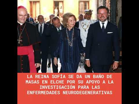 La Reina Sofía se da un baño de masas en Elche por su apoyo a la investigación para las enfermeda...