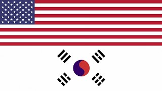 Korea (USA Military Part; South Korea; 1945) Anthem Instrumental "USA Anthem + Aegukga"