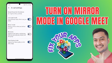 How to Turn On Mirror Mode in Google Meet
