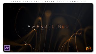 Award Lines Title - Free After Effect Template | Pik Templates