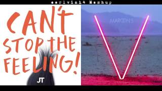 CAN&#39;T STOP THE FEELING! vs. Sugar (Mashup) - Justin Timberlake &amp; Maroon 5 - earlvin14 (OFFICIAL)