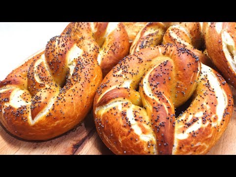 🔴Хрустящие снаружи и мягкие внутри 👍😊БУЛОЧКИ БРЕЦЕЛИ Pretzel ☕Brezel Brötchen Rezepte