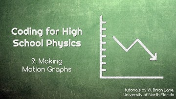 Coding for High School Physics 9 Making Motion Graphs