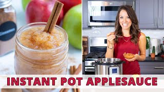 Homemade Applesauce in Under 15 Minutes | No Sugar Added!