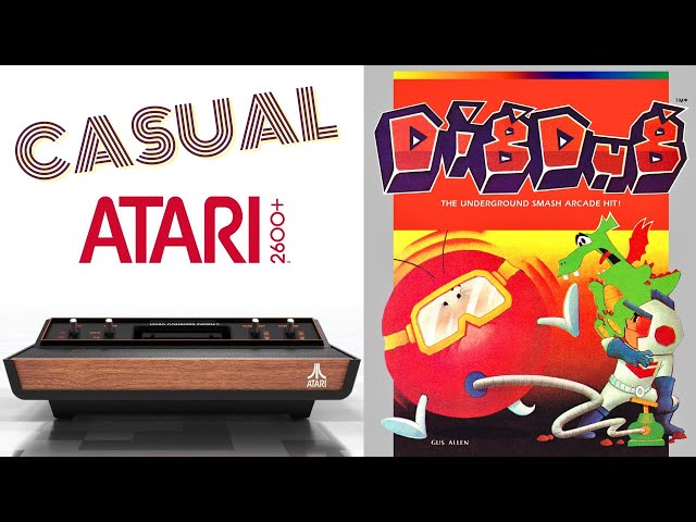 Dig Bert (Dig Dug Hack - Q*Bert Mashup) - Atari 2600 Hacks