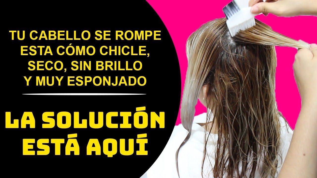 Reducción atención surf Cómo REPARAR un cabello MUY DAÑADO ,SECO Y QUEBRADIZO.RECUPERA EL BRILLO Y  SUAVIDAD.FACIL - YouTube