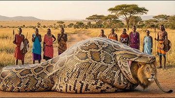 Heroic Rescue Team Saves White Bull From Deadly Giant Python 🐍🐂