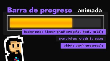Cómo hacer una BARRA DE PROGRESO animada desde cero