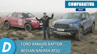 Comparativa 4x4 ¡al límite!: Ford Ranger Raptor vs Nissan Navara AT32 | Pickup | Diariomotor