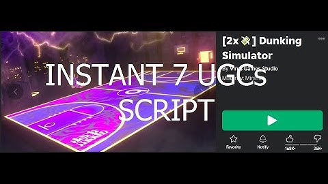 Roblox Dunking Simulator UPDATED instant 7 UGCs script [Roblox Exploiting]