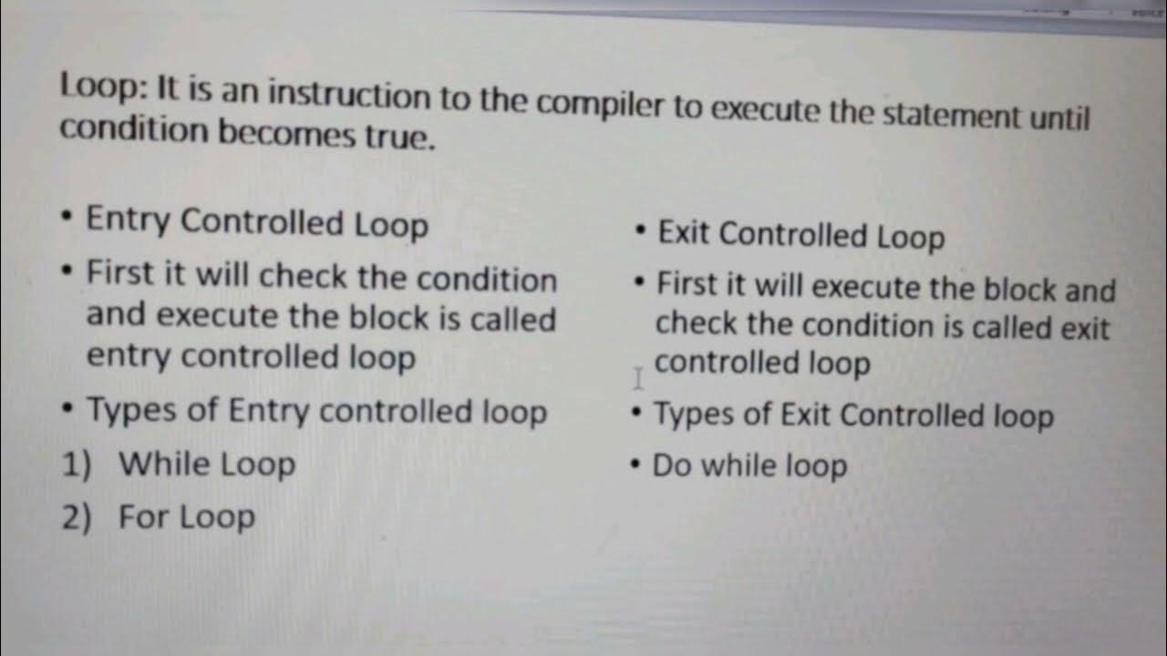Difference Between while and do while loop - YouTube