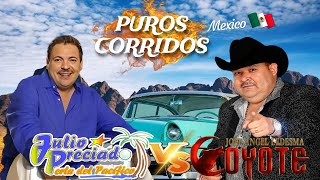 El Coyote y Julio Preciado 🎤 Las Mejores Canciones Puros Corridos Con Banda Para Pistear 📯