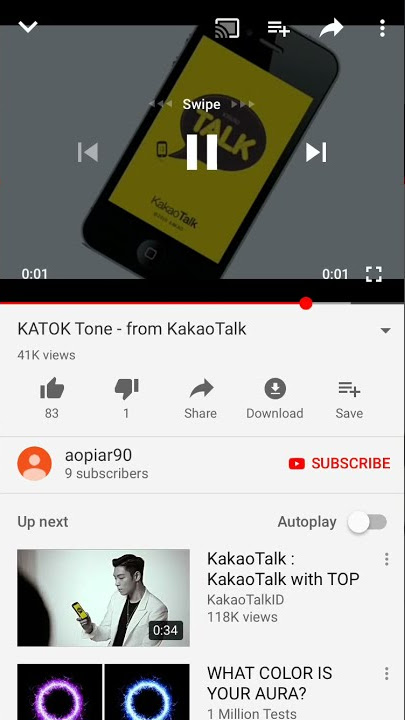 Cute Kakao Lovesick SMS ringtone sound