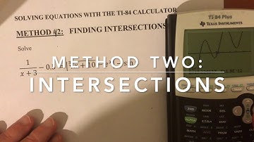 Solving Equations With The TI-84 Graphing Calculator (Two Ways!)
