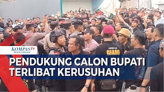 Polisi Amankan Kericuhan Pendukung Calon Bupati di Pekalongan, Kaca Mobil Pecah