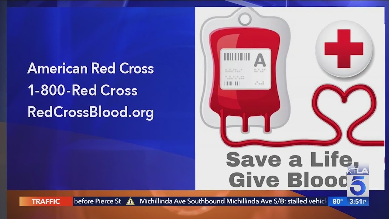 American red cross blood shortage youtube