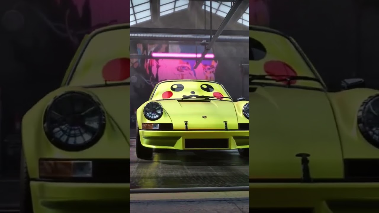 Pokemon Pikachu Need for Speed Car 