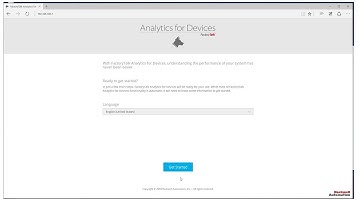 Installation and Setup of Rockwell Automation FactoryTalk Analytics for Devices