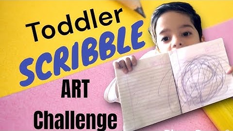 IS IT POSSIBLE? Toddler Scribble Art CHALLENGE ! Turning my son’s scribble into a Monster | Fun Art