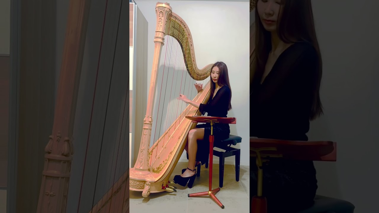 Wednesday Addams | Prom Dance Scene | Bloody Mary Lady Gaga | Netflix | Harp Music 豎琴