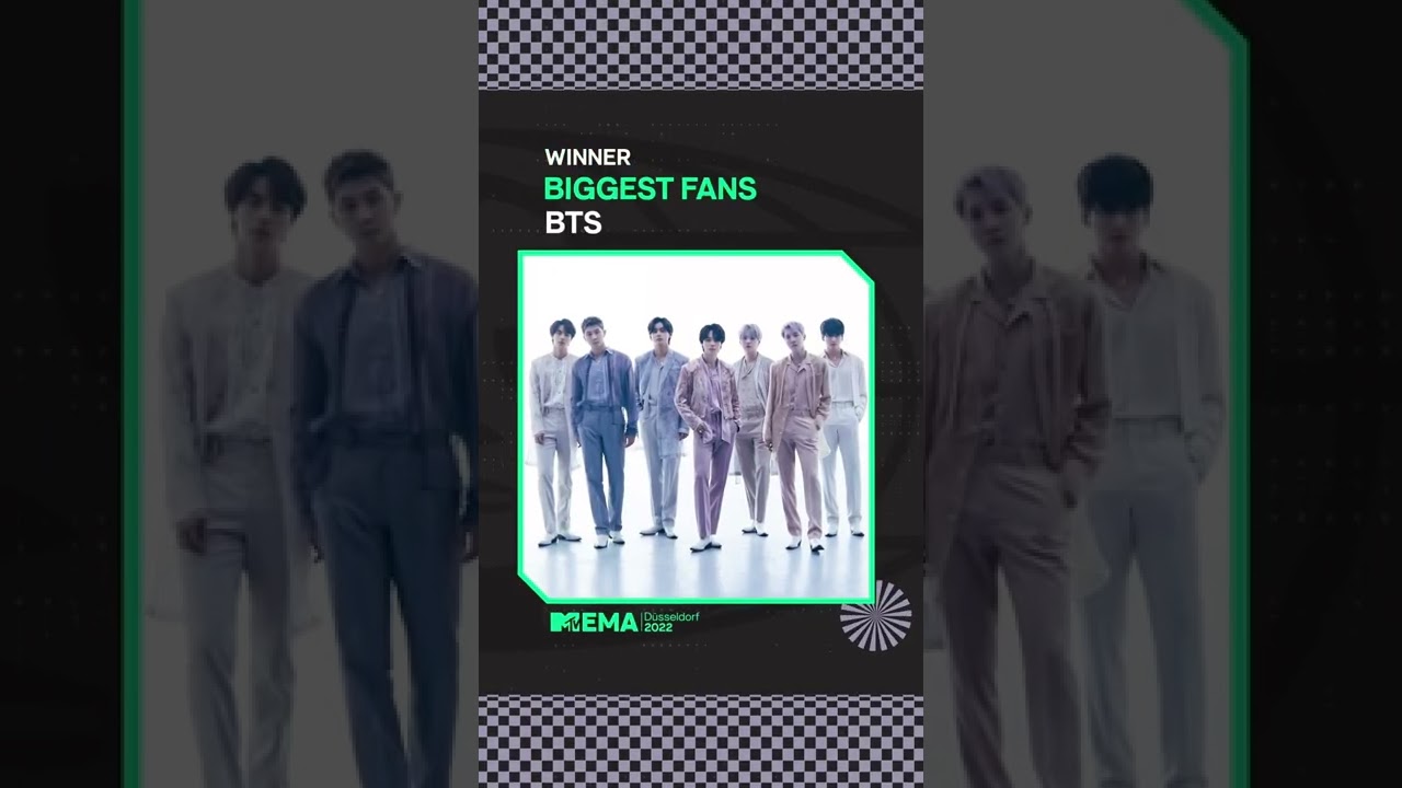 BTS , Winner Biggest Fan At MTV EMA Awards 2022 