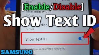 How to enable or disable show text id on Samsung Galaxy A02 | Developer Options | Drawing screenshot 5