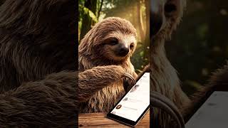 Sloth Scroll: Slowest Social Media User on Earth Gets Shocked By a Post 🤯🦥