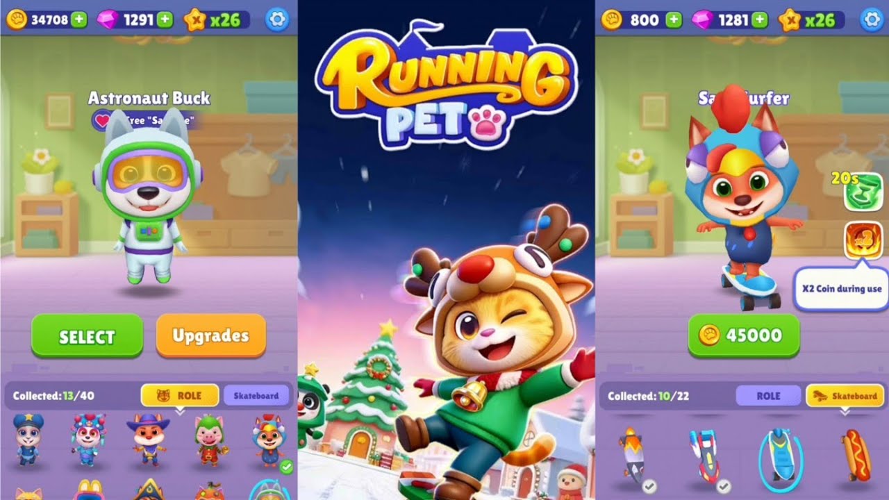 Running Pet: Dec Rooms - Gameplay Walkthrough (iOS, Android) 
