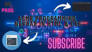 ASMR PROGRAMMING --- Navbar in | HTML & CSS