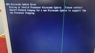 حل مشكله f1. microcode update ERRoR