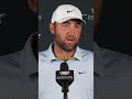 Scottie Scheffler has always been "very impressed" with Cameron Young #shorts #golf #pgatour