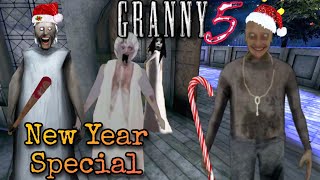 GRANNY 5 Full gameplay | New Year Update:- Granny Angelina kam thi ab to Grandpa bhi aa gaye😂