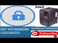 invt vfd password making method how to lock/unlock invt vfd programme.