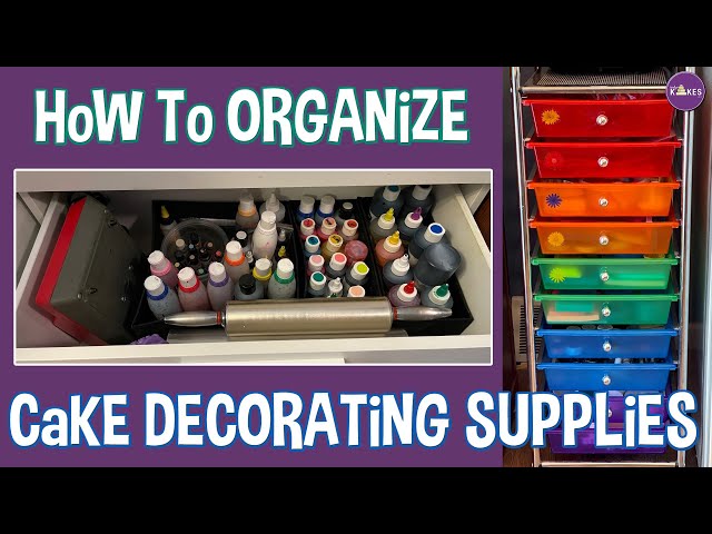 How I Organize All My Cake Stuff! 