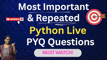 PGTRB PYTHON Live Questions | Previous Year Based | 2025 Prep