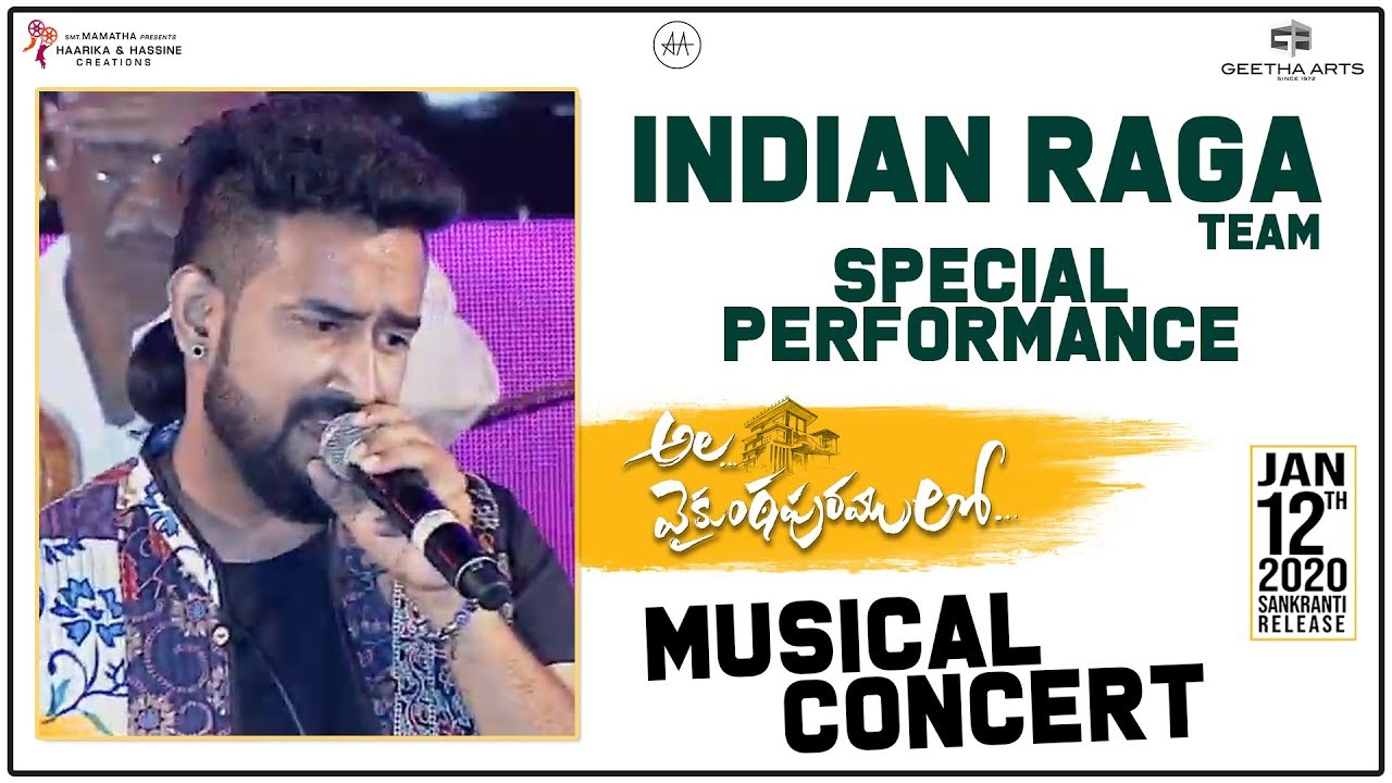 Indian Raga Team Live Performance @ Ala Vaikunthapurramuloo Musical ...