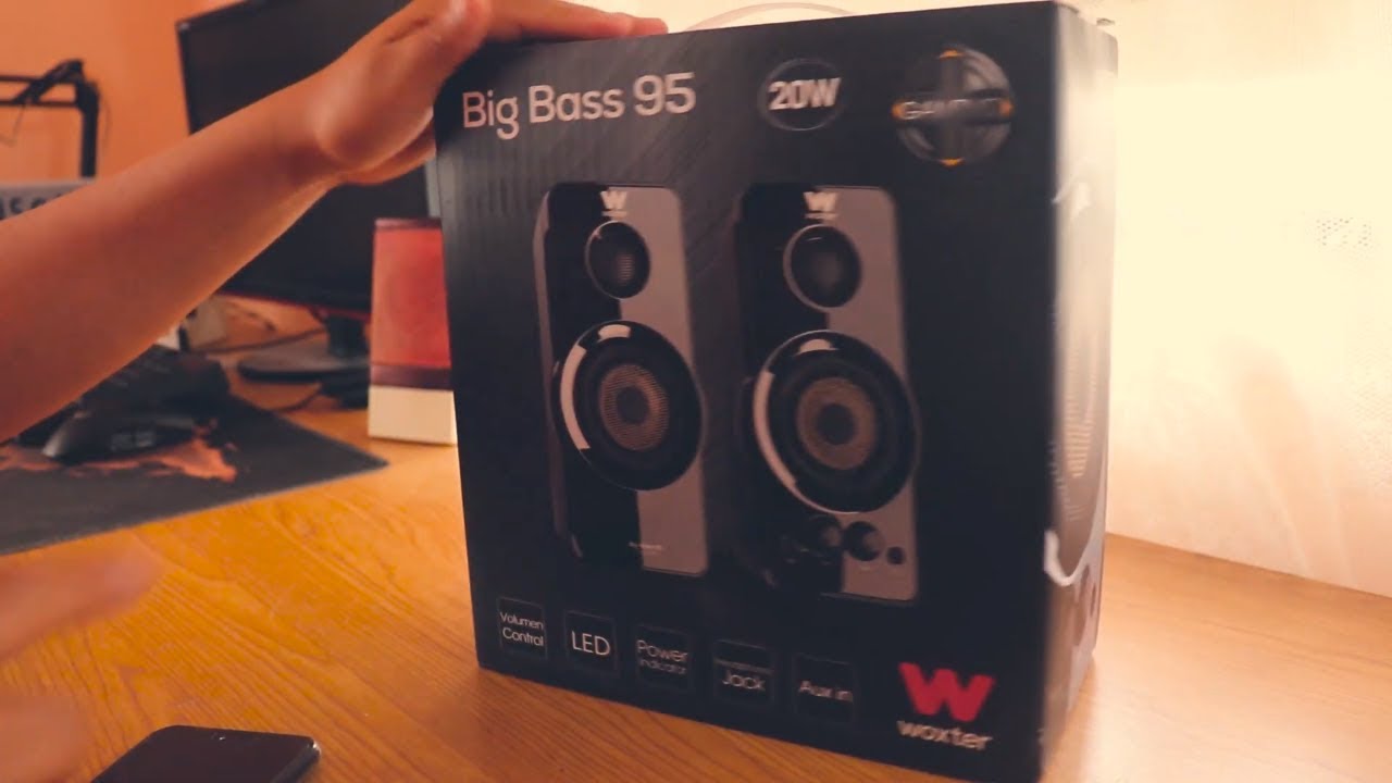 Woxter Big Bass 95 - Altavoces Multimedia Estéreo, 20W, Potentes, conexión  3,5mm, Botones y conexiones AUX y CASCOS en parte frontal, terminación  piano, PC / Smartphones y videoconsolas : Woxter: : Informática