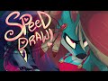 SPEED DRAW- Werewolf Girls (Zoophobia) -Vivziepop