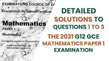 2021 G12 GCE Mathematics p1 part 1