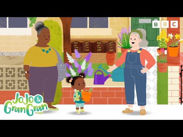 Growing a Daffodil | It's Time to Grow a Flower  | JoJo and Gran Gran Official class=