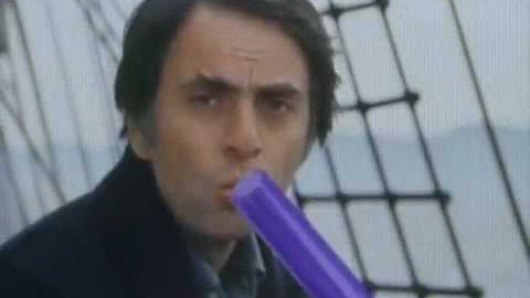 Carl Sagan smoking a Weed on Camera