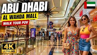 INSIDE AL WAHDA MALL 🇦🇪 ABU DHABI WALK TOUR POV IN 4K UHD | Luxury Mall Tour in UAE