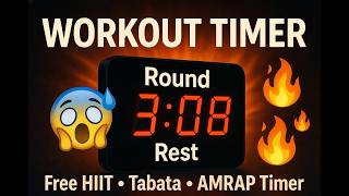Fitness Clock | Workout Timer for Gym, Home Exercise & Focus Training