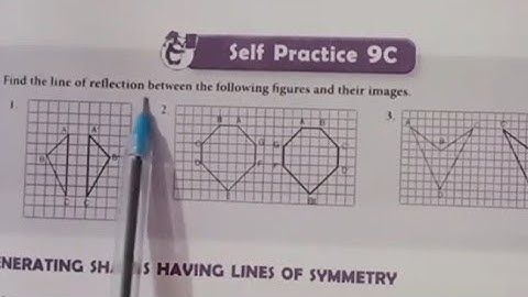 New learning composite mathematics class6 self practice9c | ch9 ex9c Symmetry(reflectionandrotation)