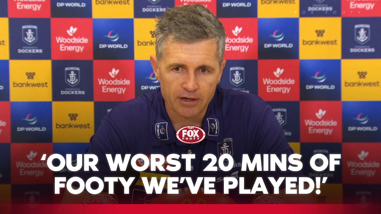 'We're making a habit of that!' Longmuir proud of Freo's fight after 'unacceptable' Q2 😤 | Fox Footy