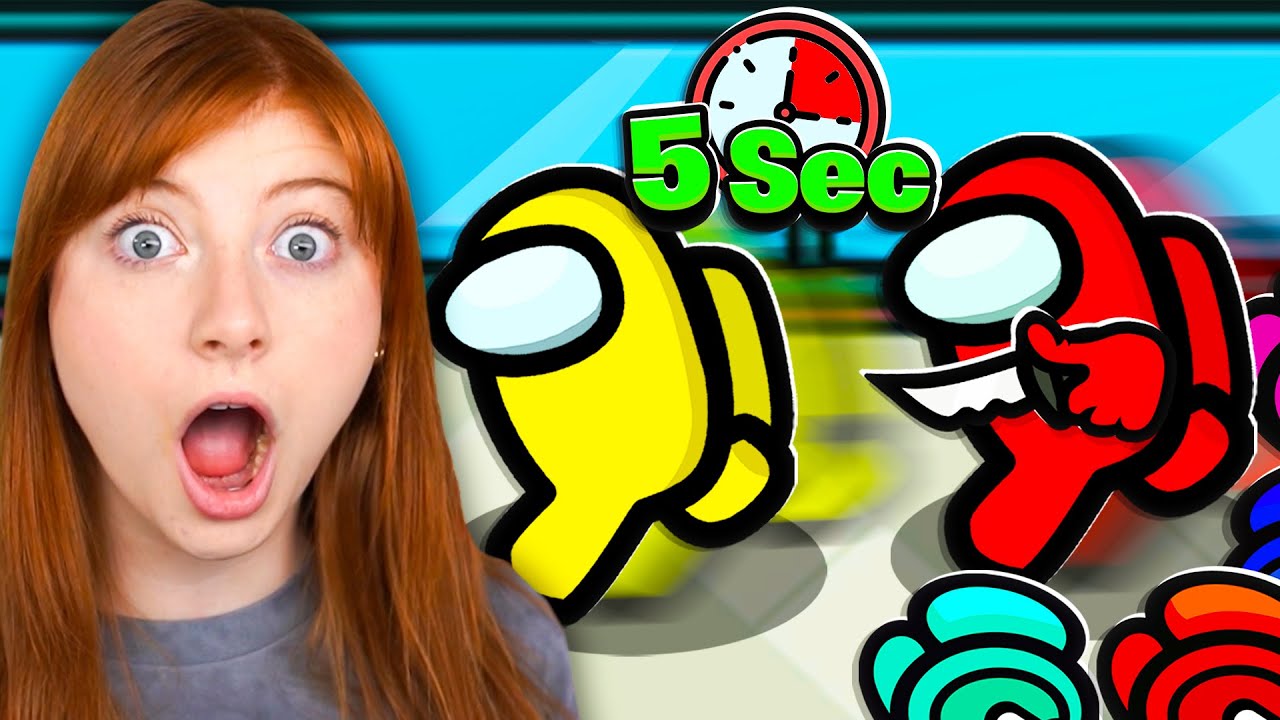 Among Us with ONLY 5 Seconds to Win! *CHAOS*