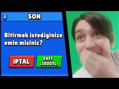 SONUNDA! OYUNU BİTİRMEK İÇİN 1000 TL VERDİM! Brawl Stars