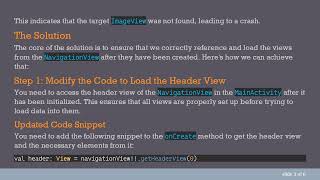 Fixing a Null Pointer Exception When Loading Images in a ViewPager Drawer Layout