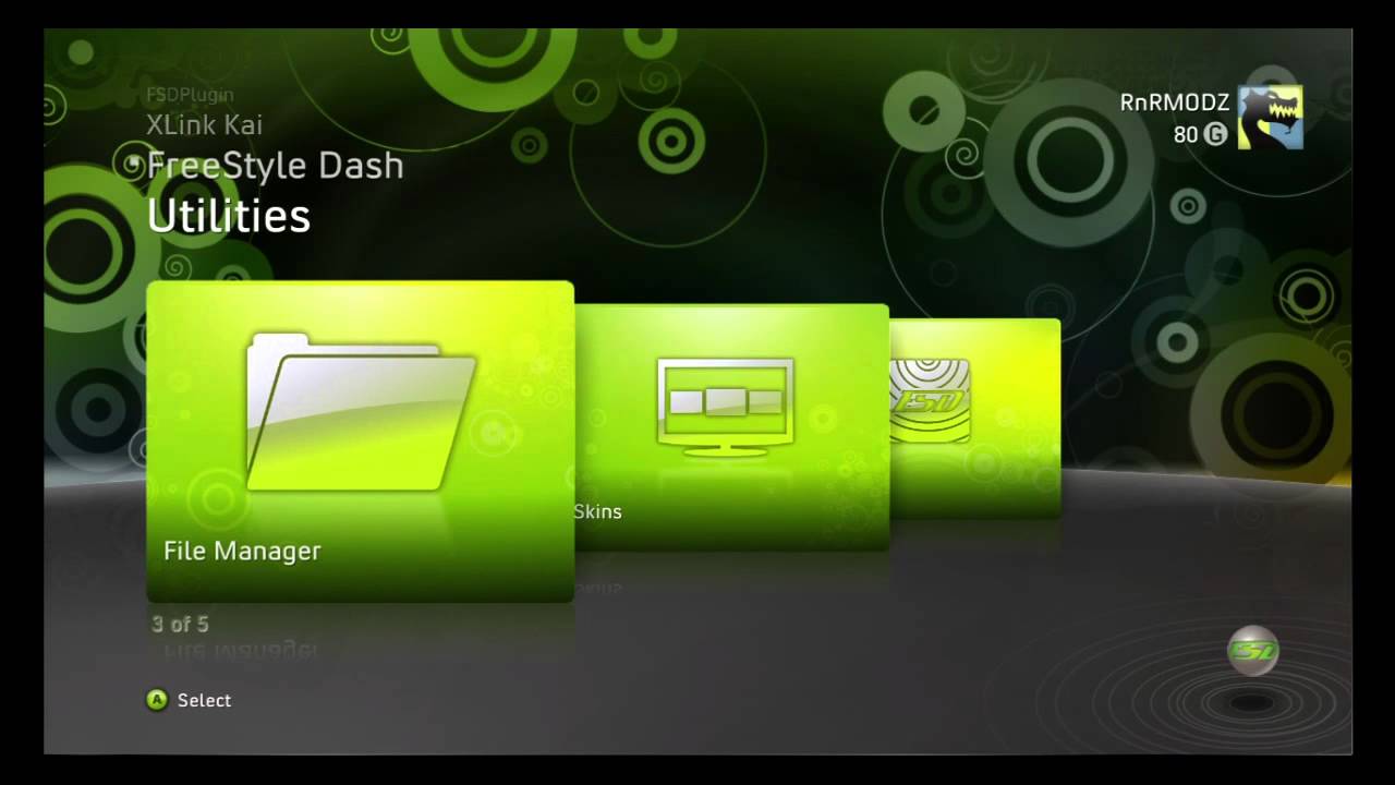 INSTALL LATEST FREESTYLE DASH ON XBOX360 